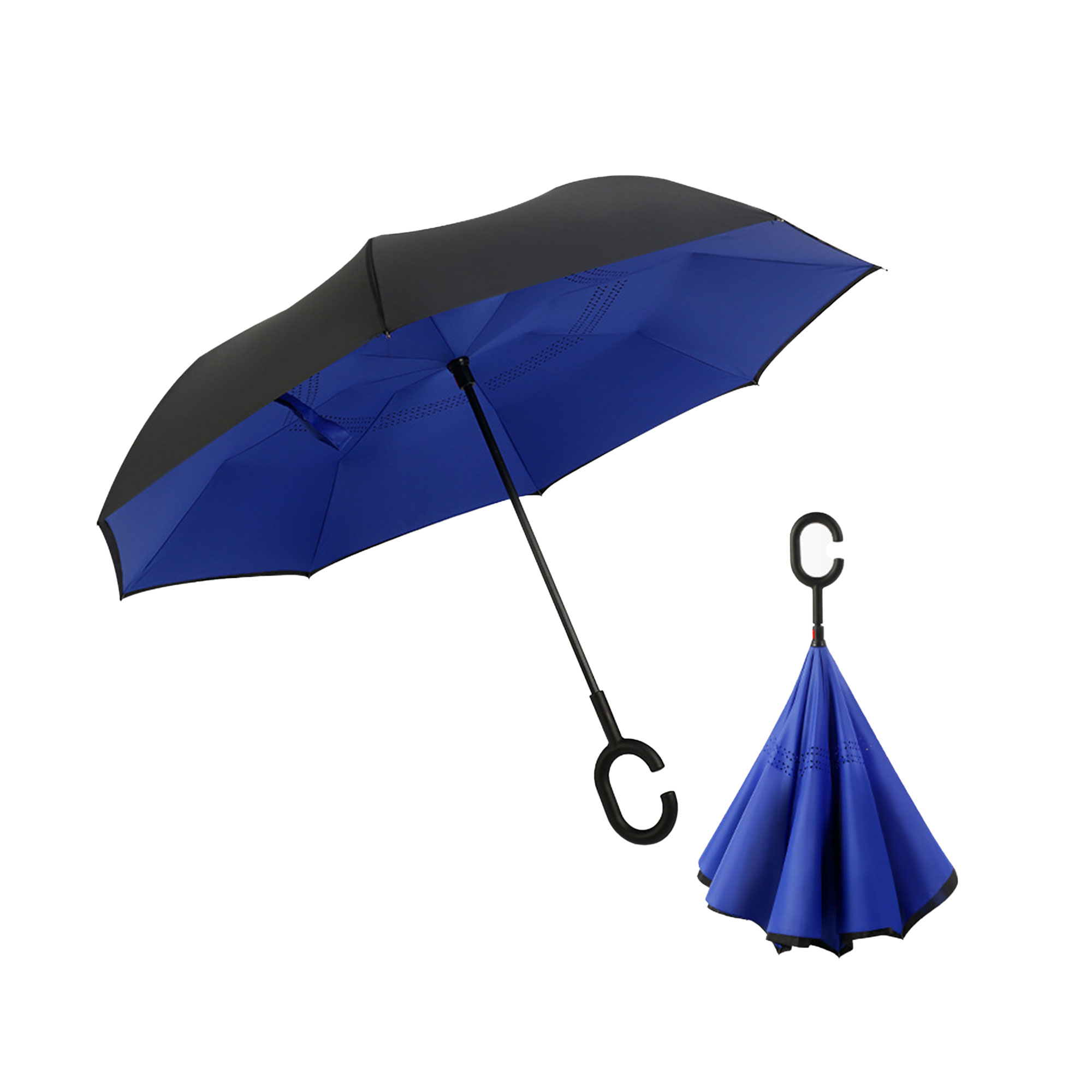 Windproof Double Layer Folding Inverted Umbrella 1