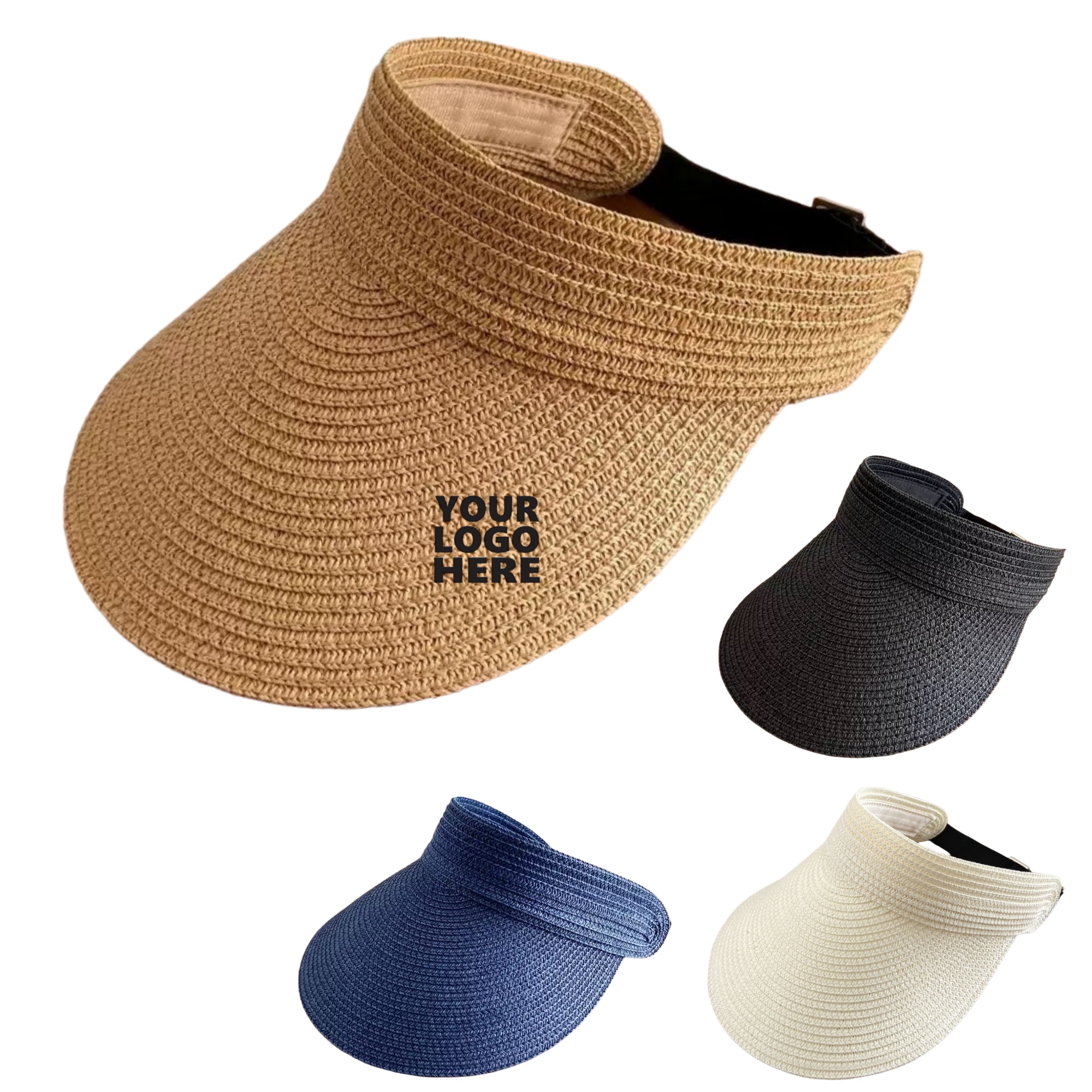 Wide Brim Sun Straw Visor Hat 3