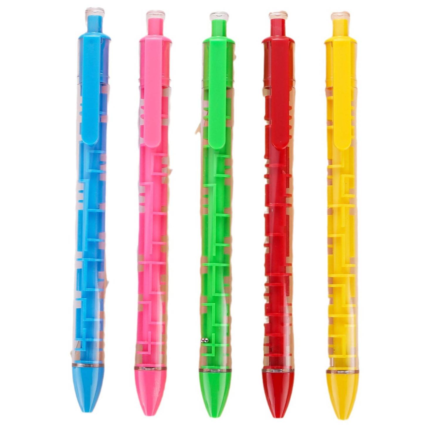Plastic Retractable Maze Ballpoint Pen 8