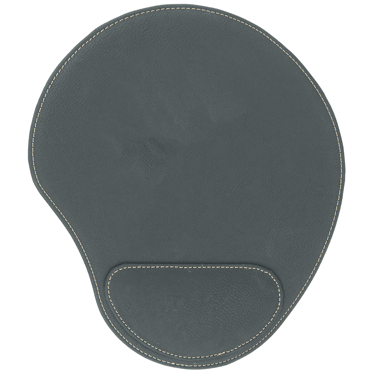 Black/Gold Leatherette Mouse Pad 1