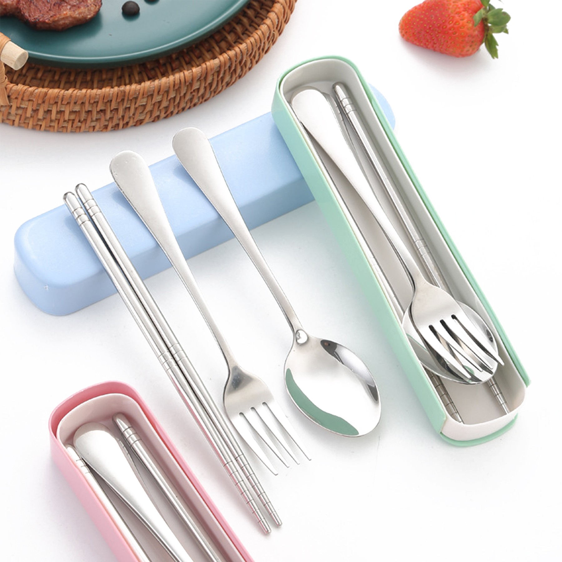 Stainless Steel 3 Pieces Tableware Set 2
