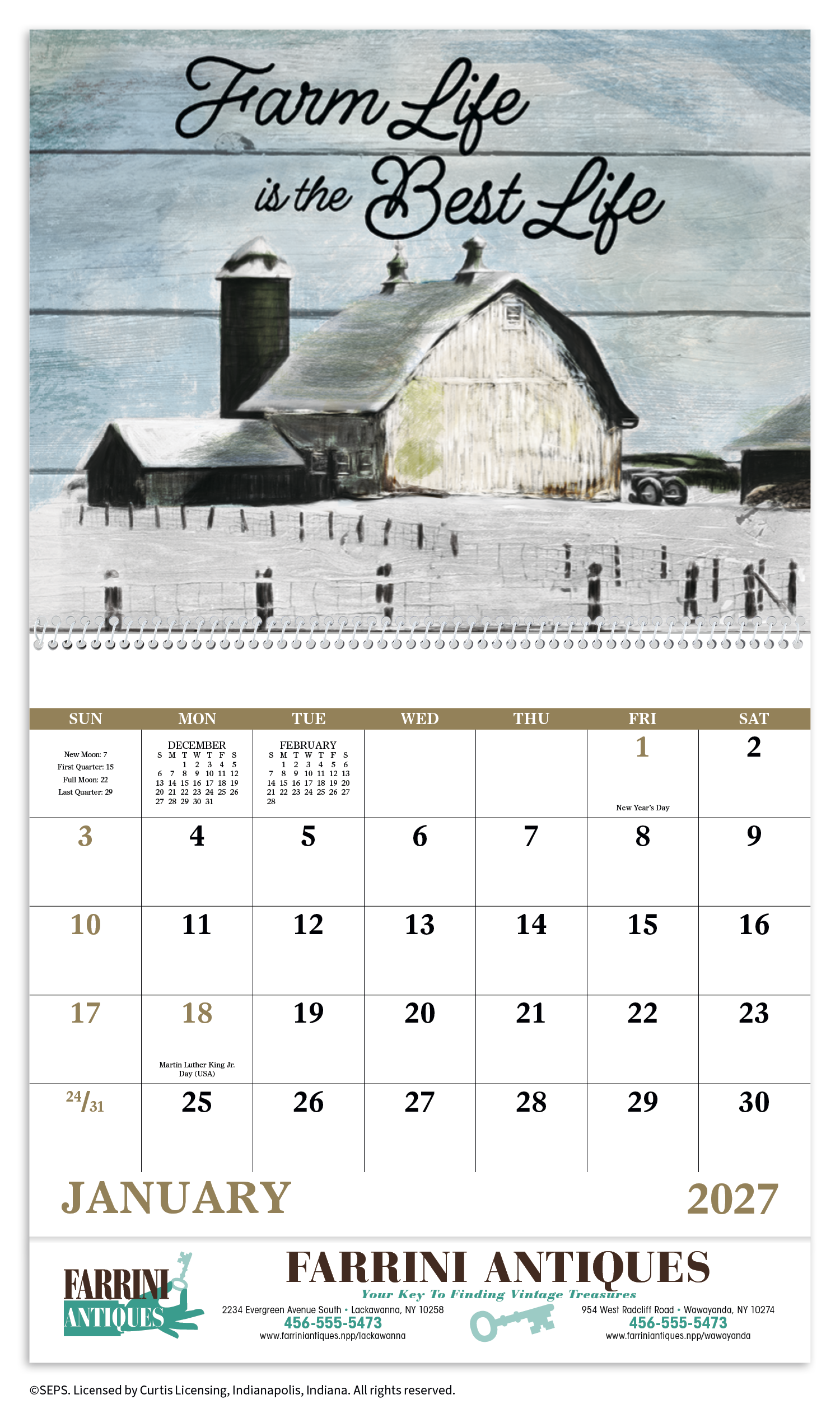 Good Value™ Country Days - Spiral Calendar 49