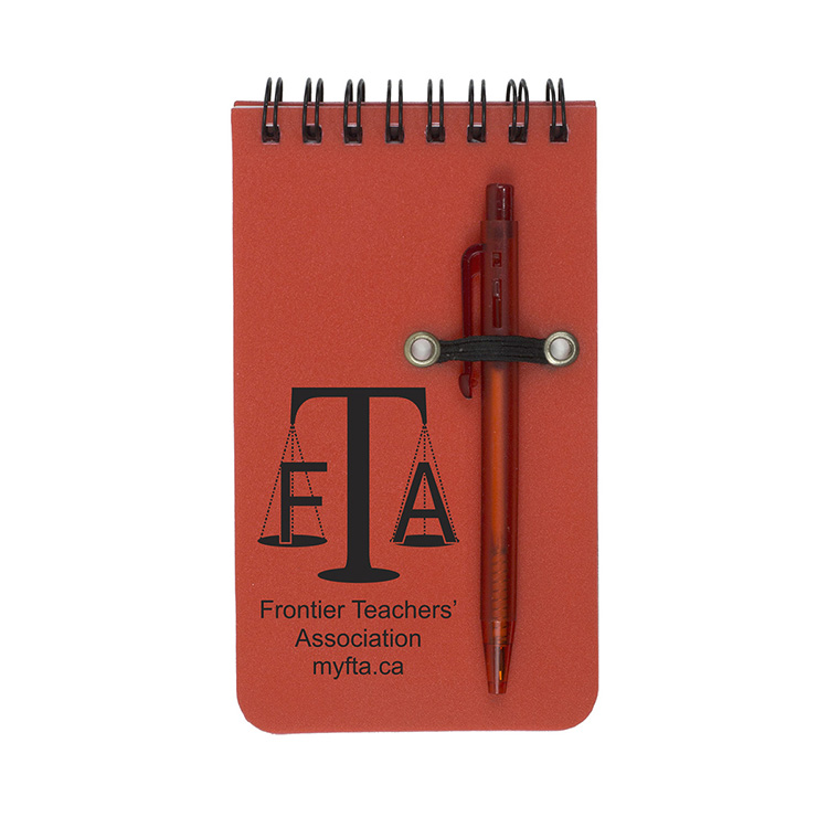 Pocket Sized Spiral Jotter Notepad Notebook with Pen 9
