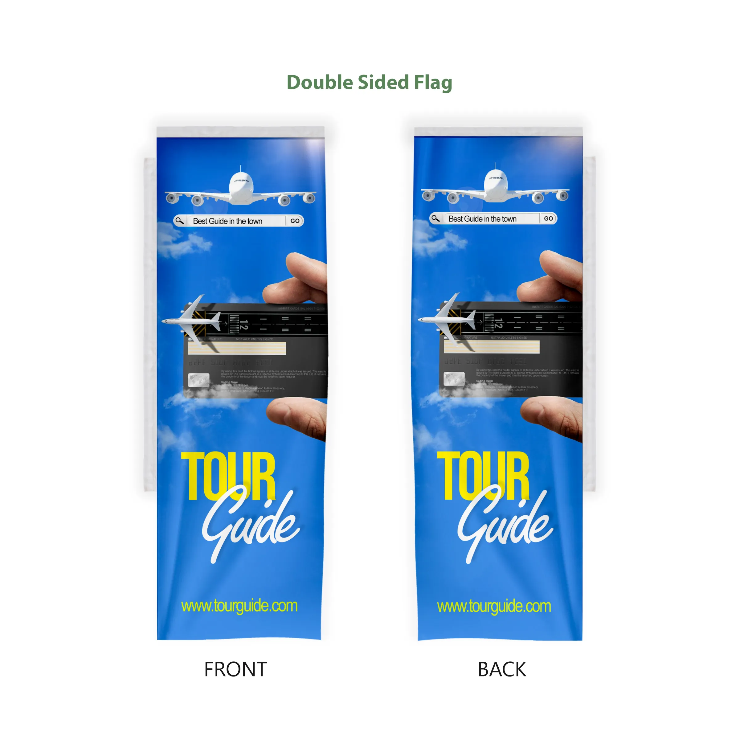 Backpack Flag - Custom Rectangle Double Sided Flag (16"x48") 5