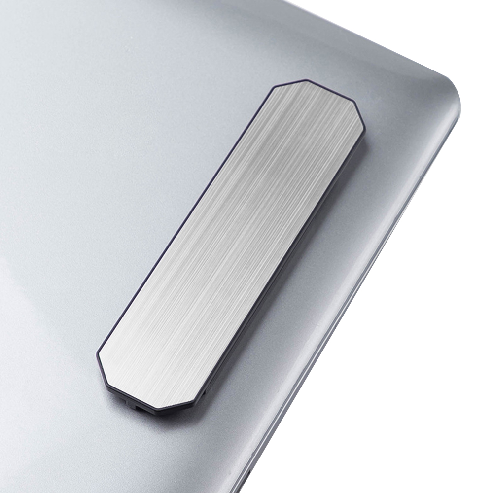 Striped portable plastic magnetic adhesive computer phone stand 11