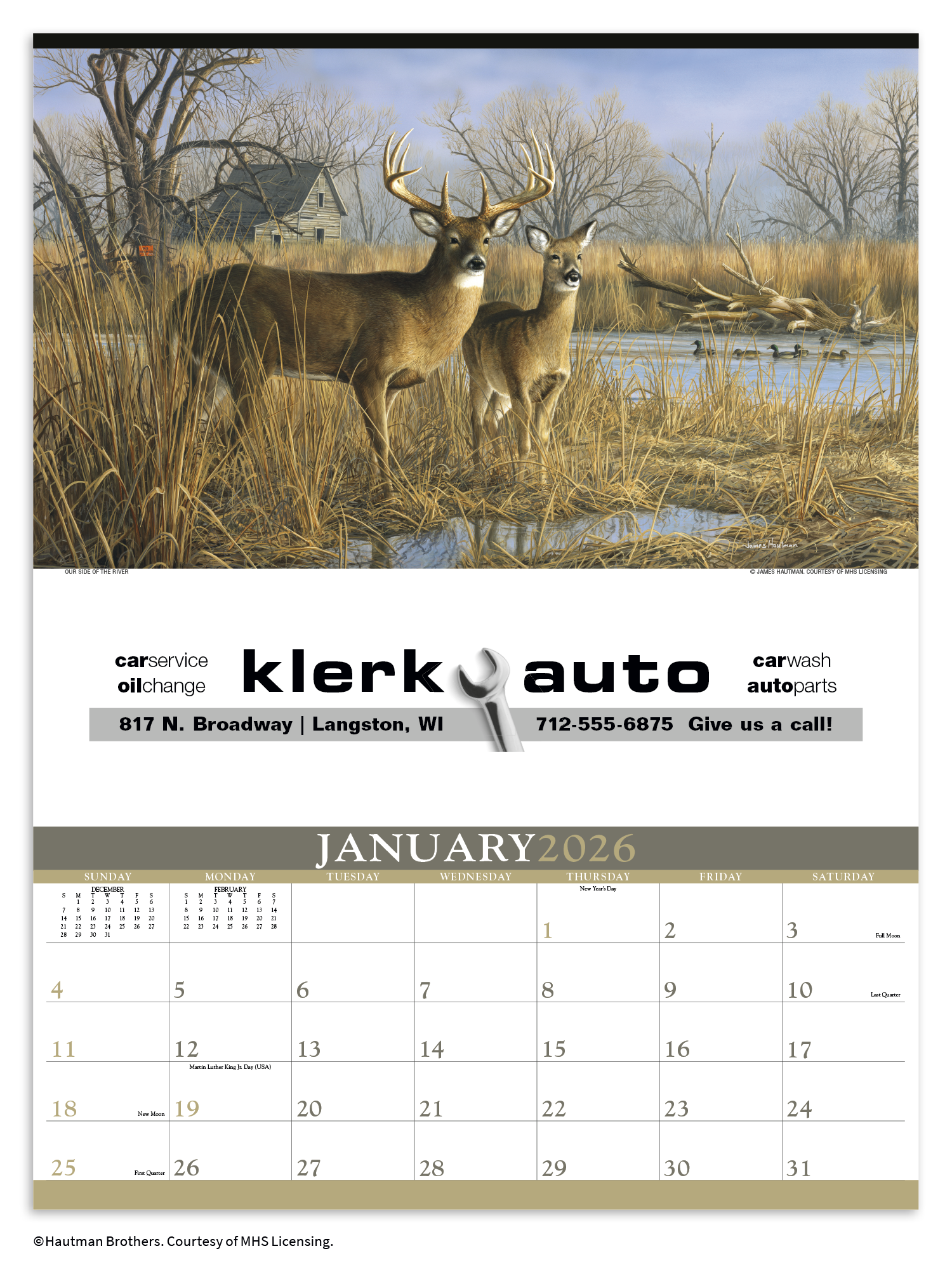 Triumph® Calendars Wildlife Art by the Hautman Brothers Calendar 1