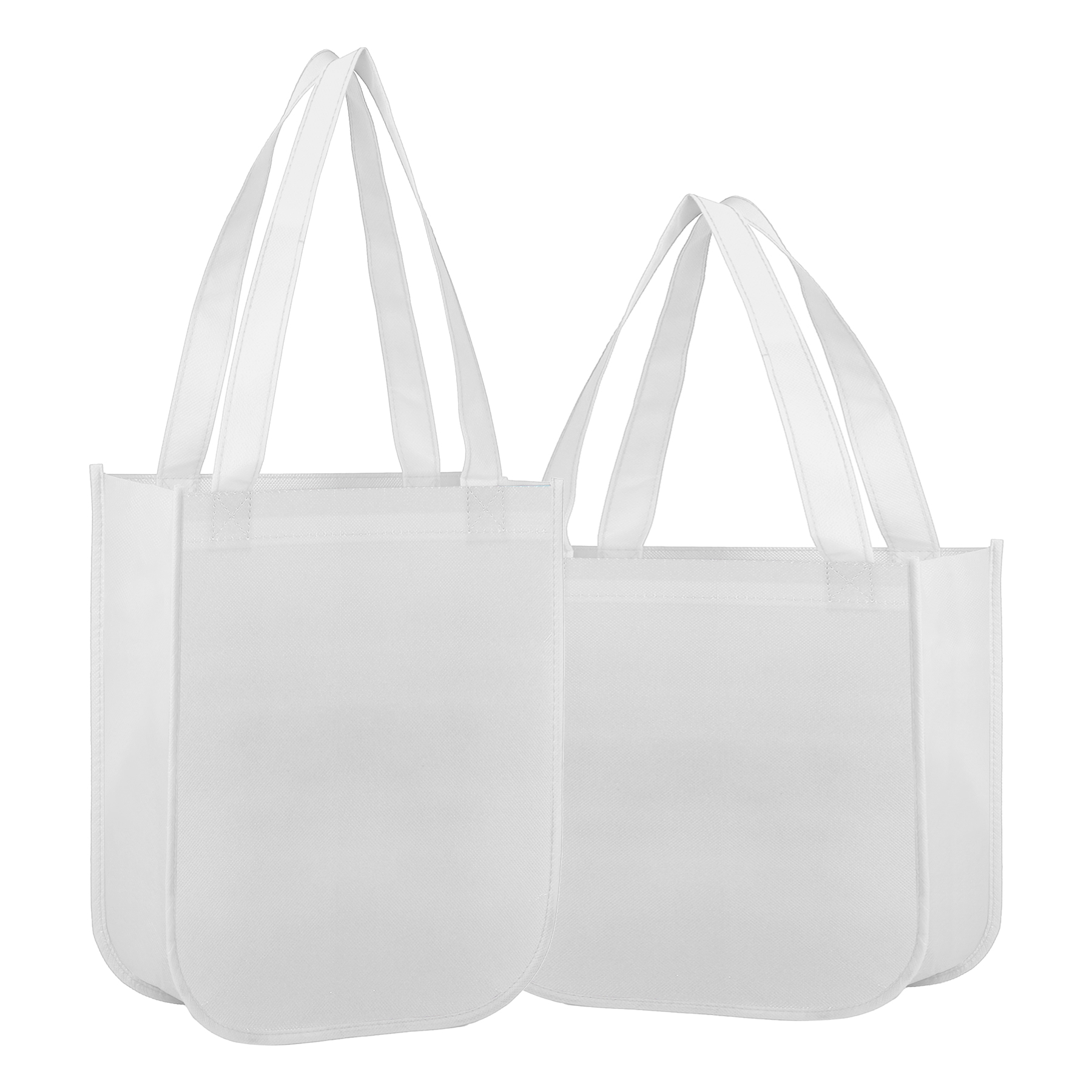 105GSM Full Color Laminated Tote Bag With Round Corner (12'' x 16'' x 6'') 4