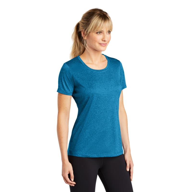 Sport-Tek Women's Heather Contender Scoop Neck Tee. 48