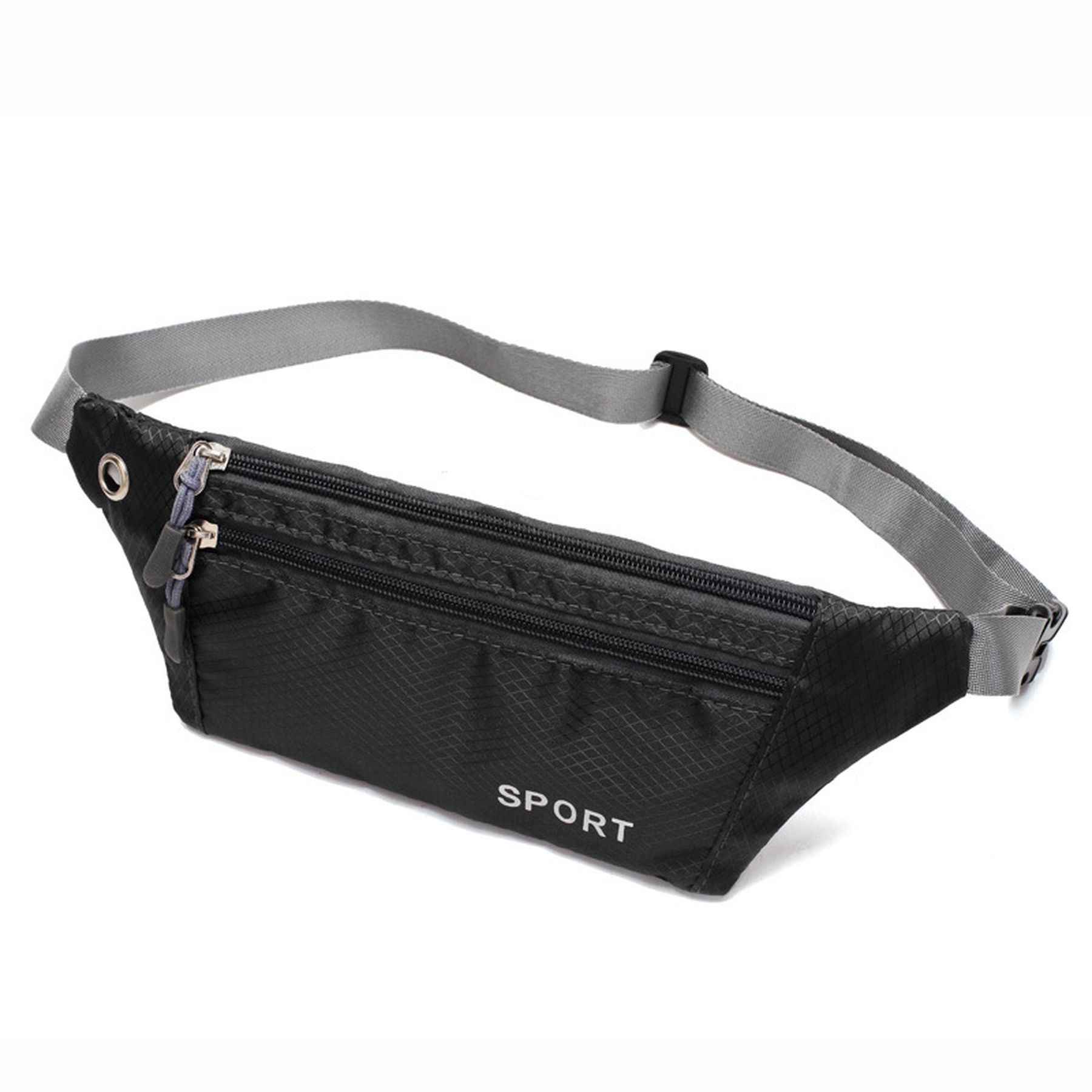 Crossbody Fanny Pack With Zipper Pockets Hands-Free Wallets 12