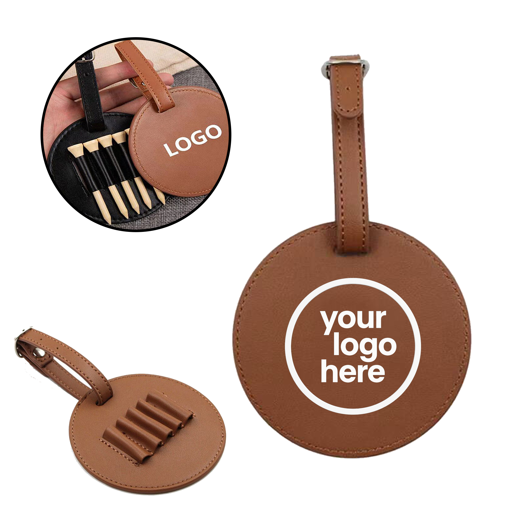 MOQ:100pcs Custom Logo Golf Accessory Case 3