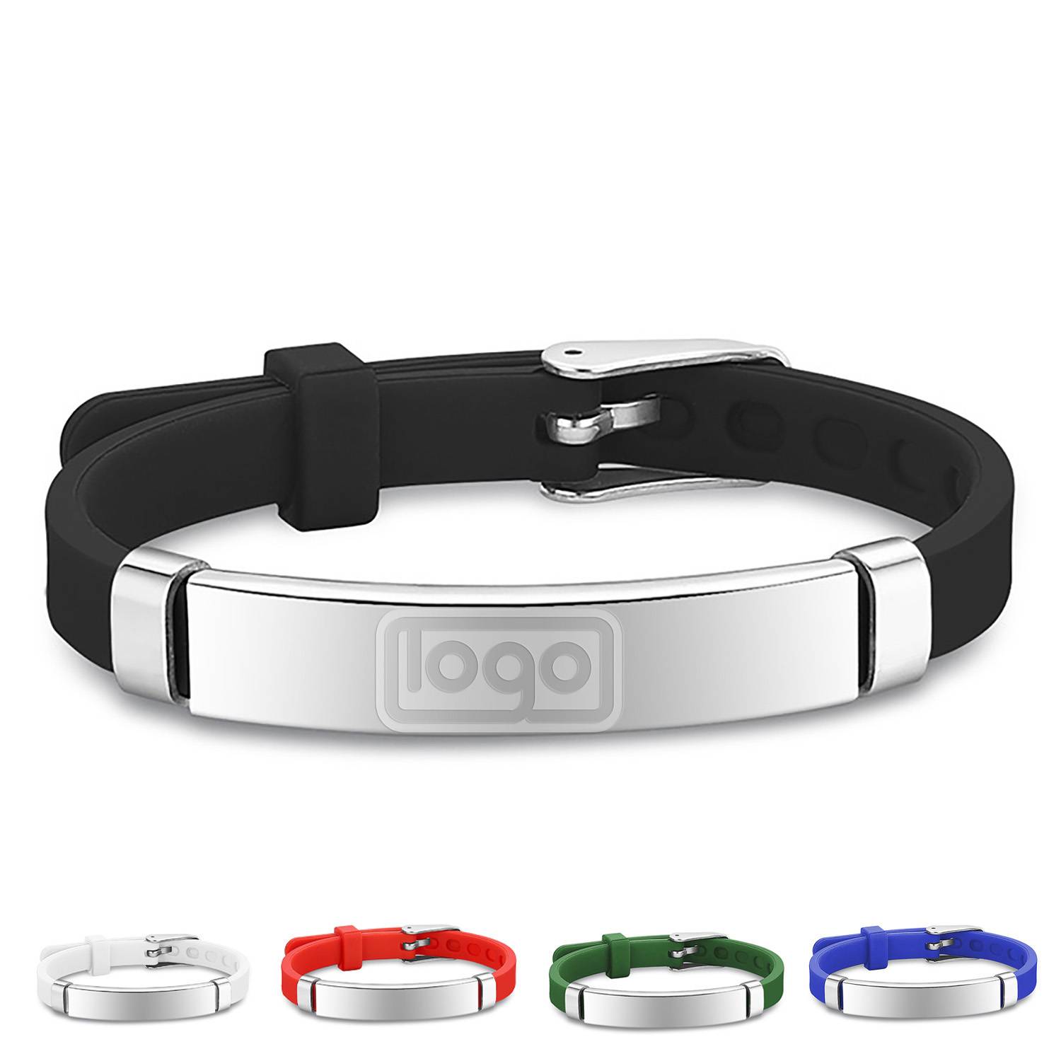 Stainless Steel Silicone Bracelet 8