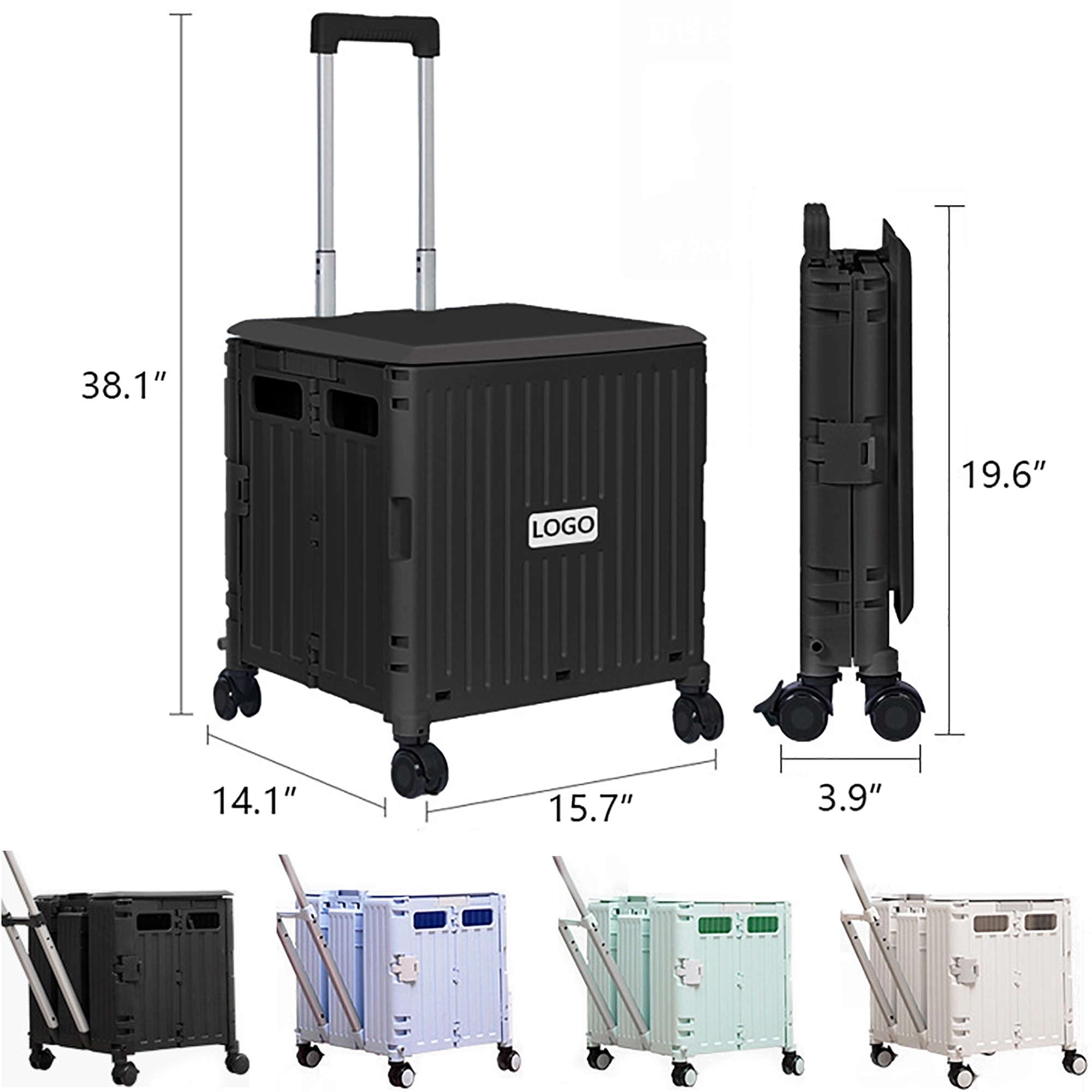 Collapsible Crate Trolley MOQ 10PCS 2