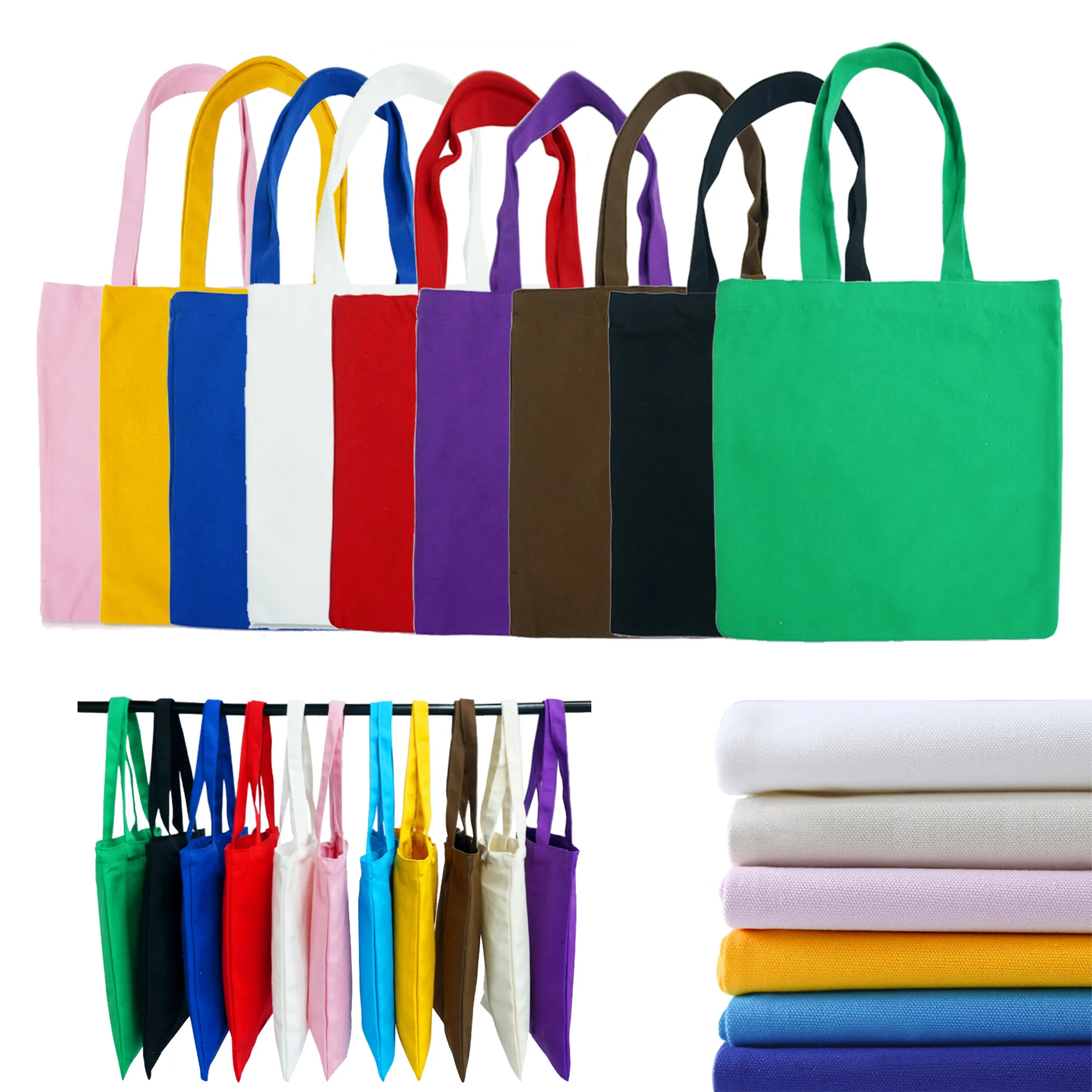Large Canvas Tote Bag, custom tote bag with logo imprint 7