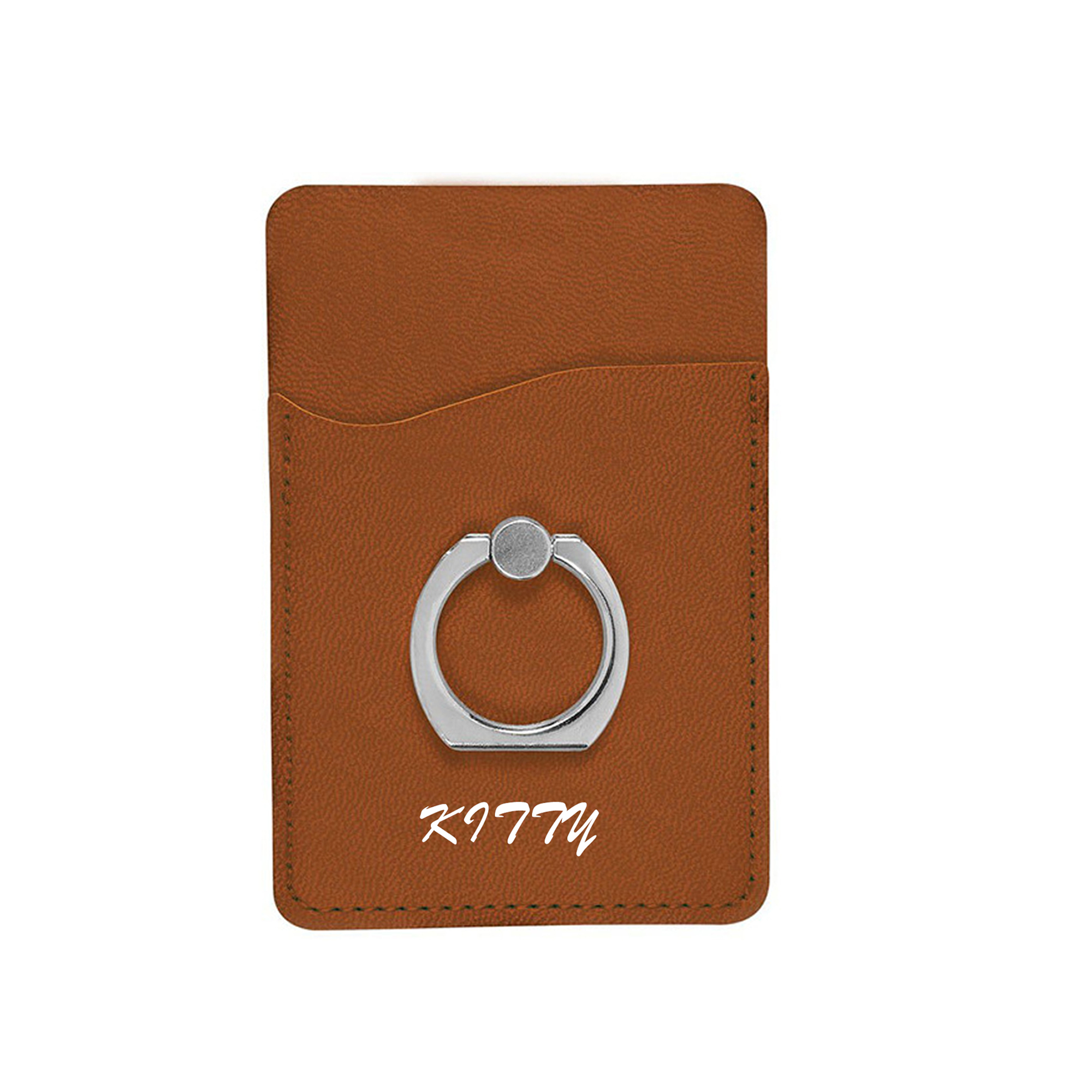 Leatherette Phone Wallets with Ring 2