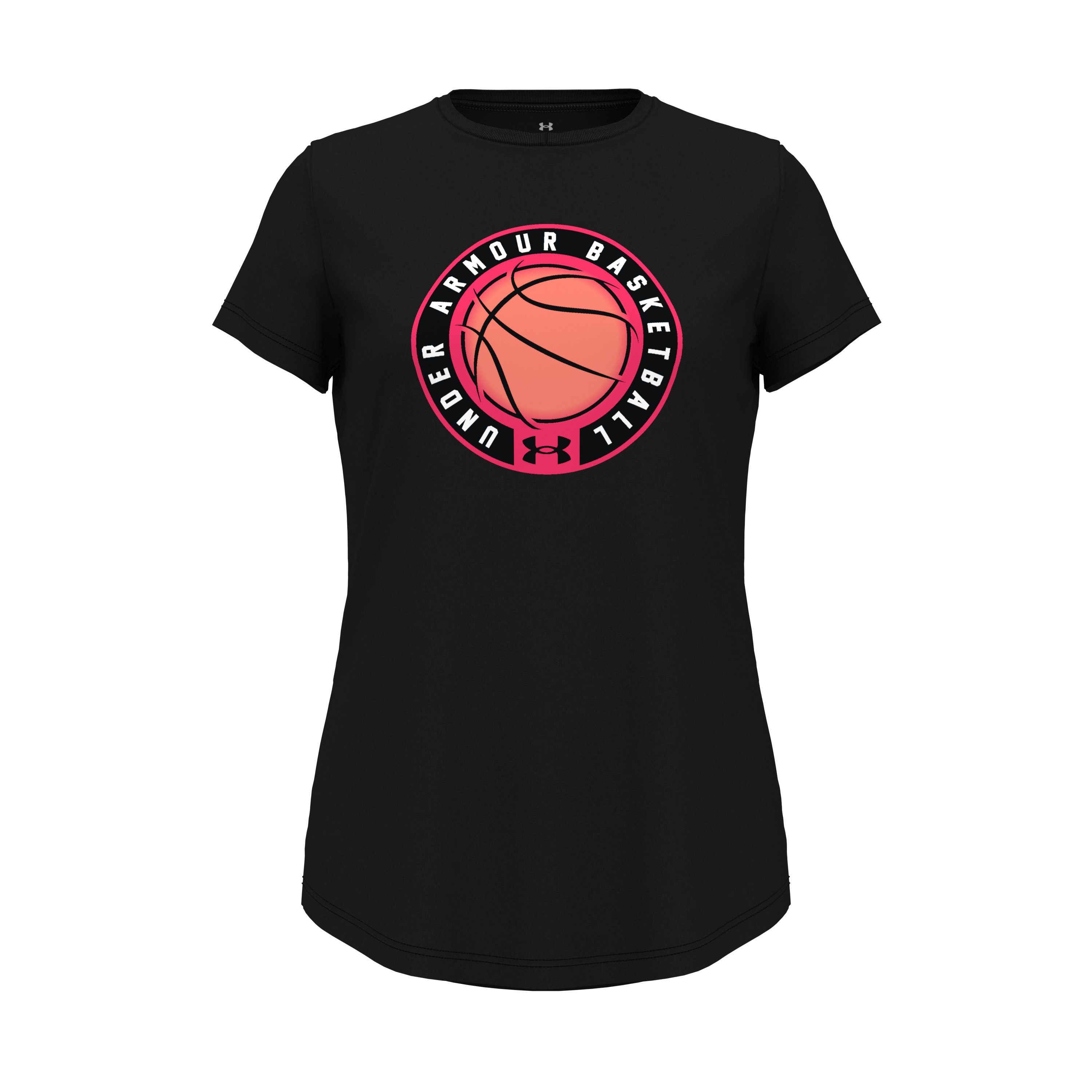 Girls' UA Basketball Club Short Sleeve, custom youth shirt with logo imprint 2