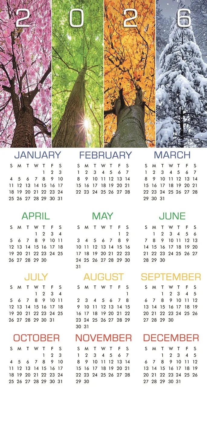 Yearlong Wishes Calendar Cards 2