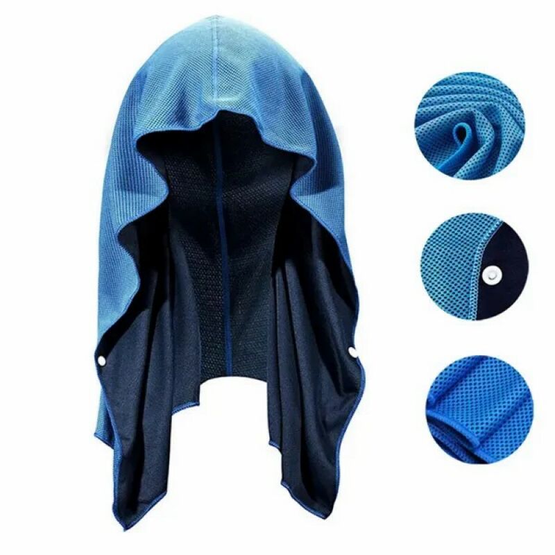 U-Shaped Cold Feeling Hoodie Towel