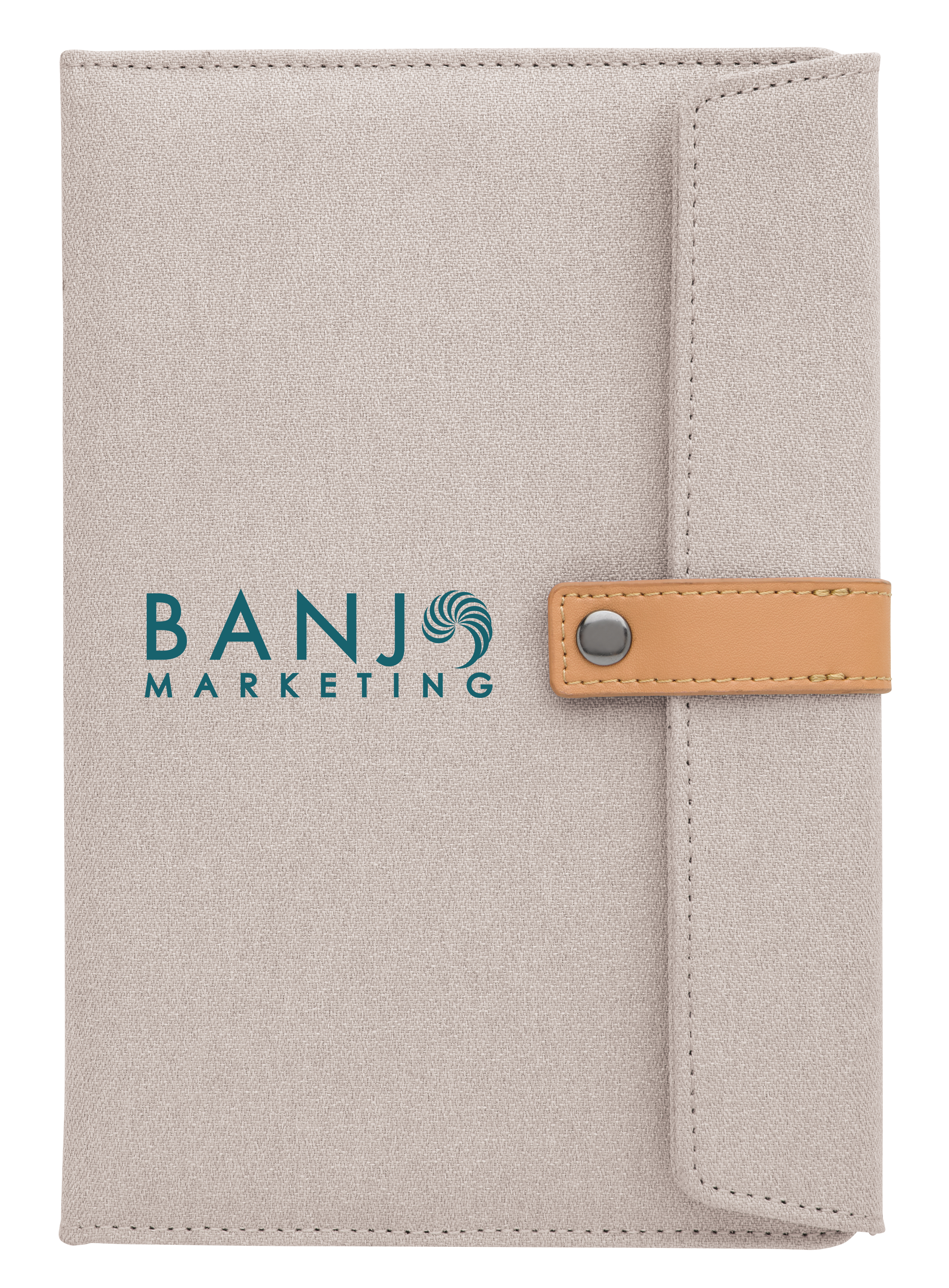 Good Value™ Two-Tone Journal with Leather Closure 14