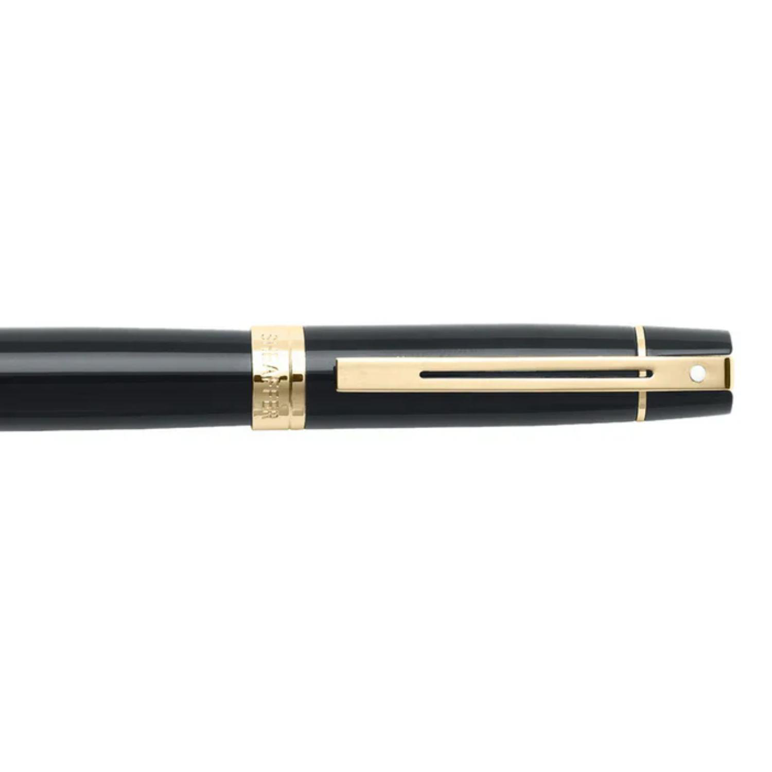 SHEAFFER® 300 Glossy with Gold Trim Executive Rollerball Pen w/ Gift Box 2