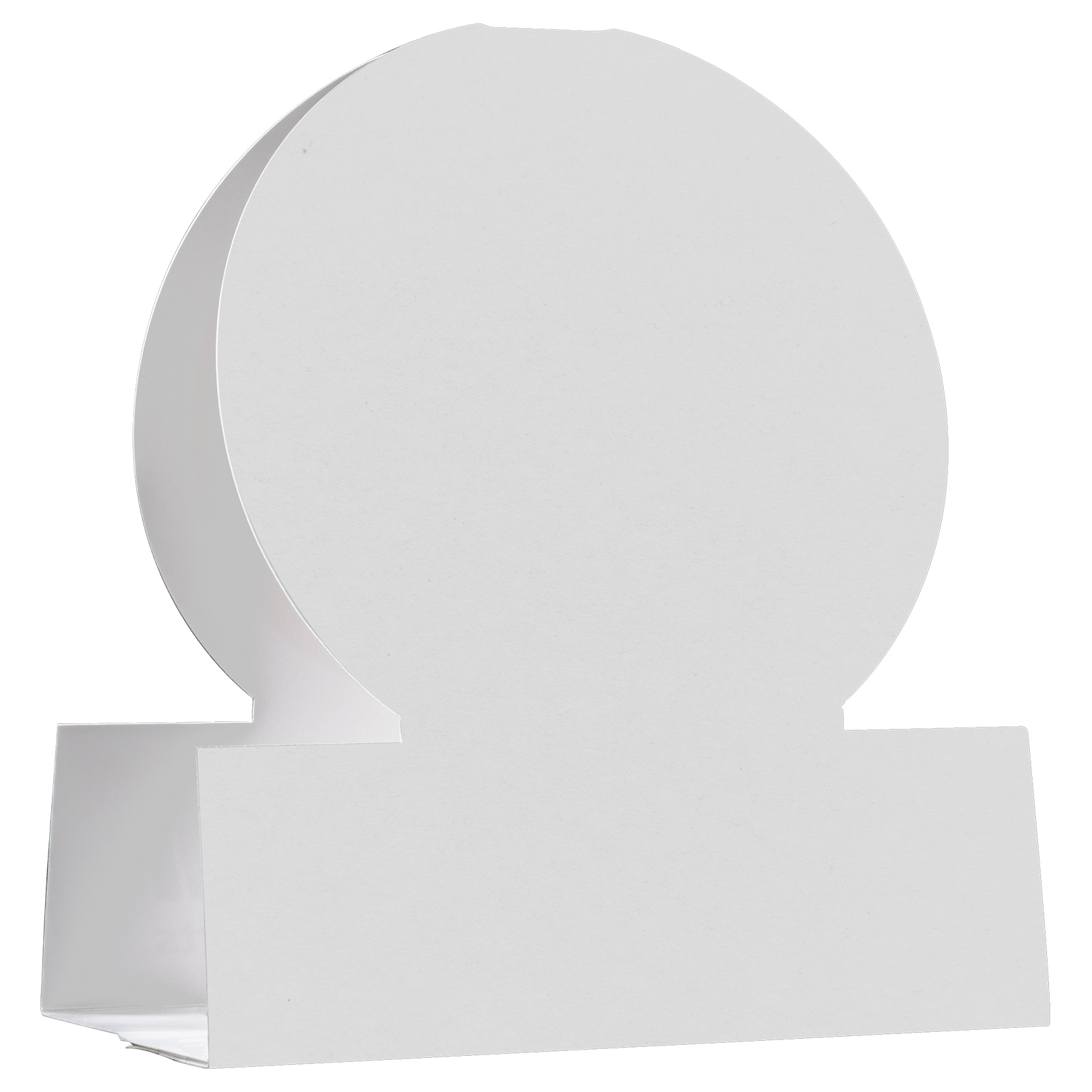 Table Tent Card Stock 12 pt 3 Sided 7.750" x 3.000" x 3.000" White Digital Print 4