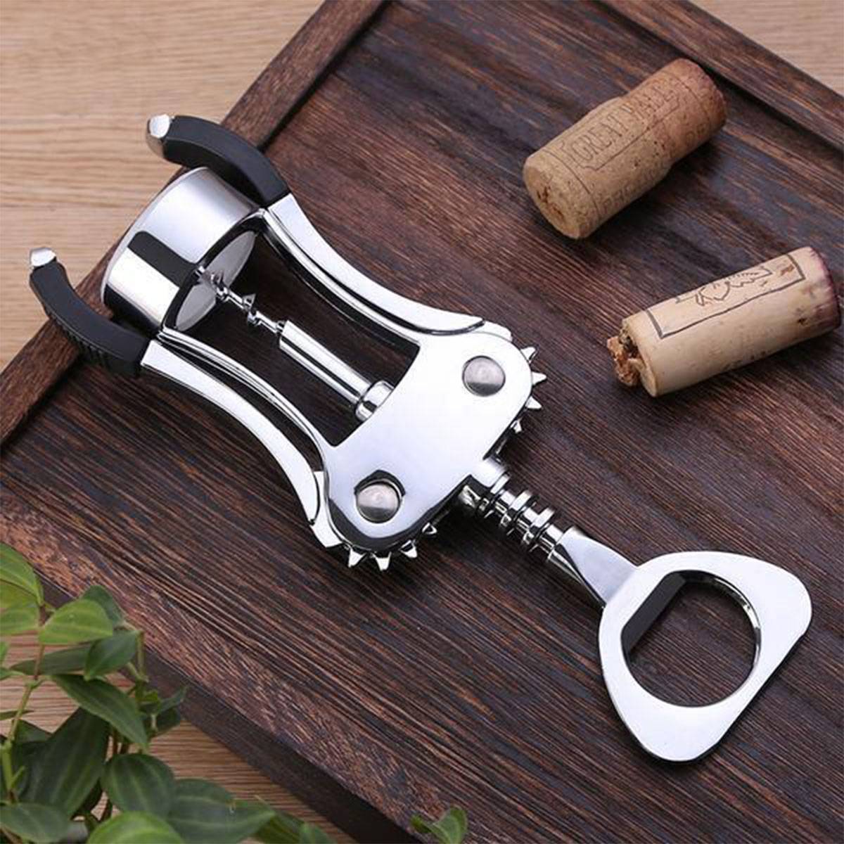 Wine Opener, Zinc Alloy Premium Wing Corkscrew 2