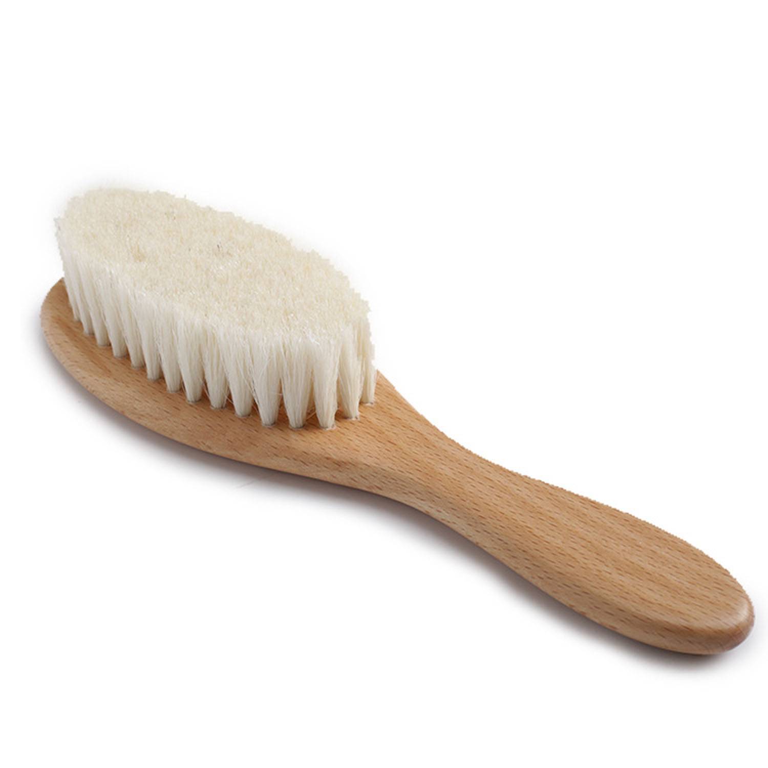 Natural Goat Bristle Baby Brush & Comb Set for Scalp Care 4