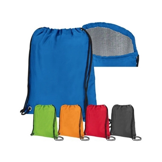 Lightweight Insulated Promotional Drawstring Backpack Cooler 2