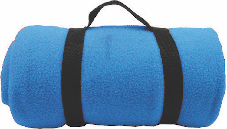 Fleece Blanket w/Nylon Strap 1