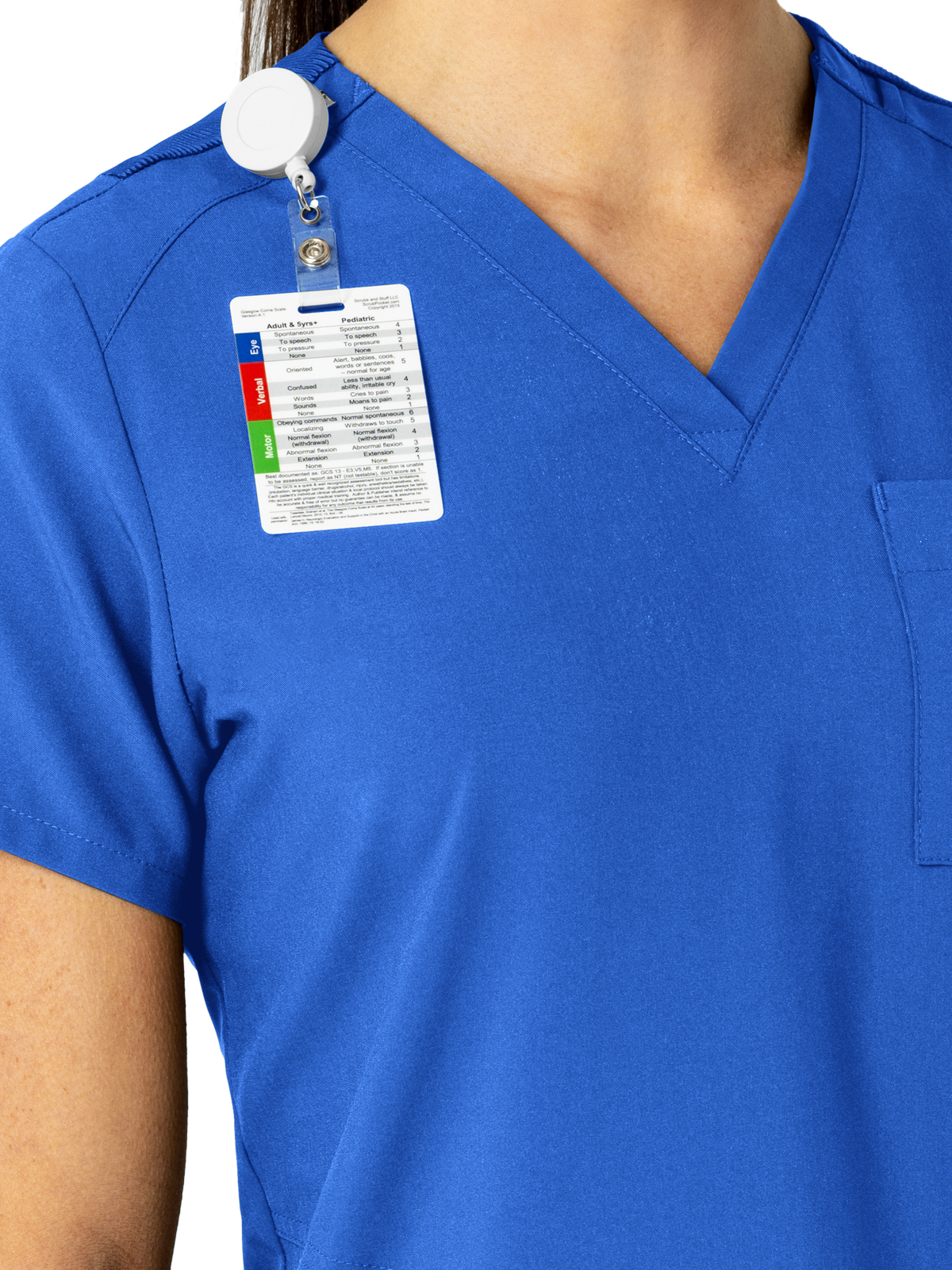 Wink - W123 - Women's Three-Pocket Flex-N-Reach V-Neck Top 42
