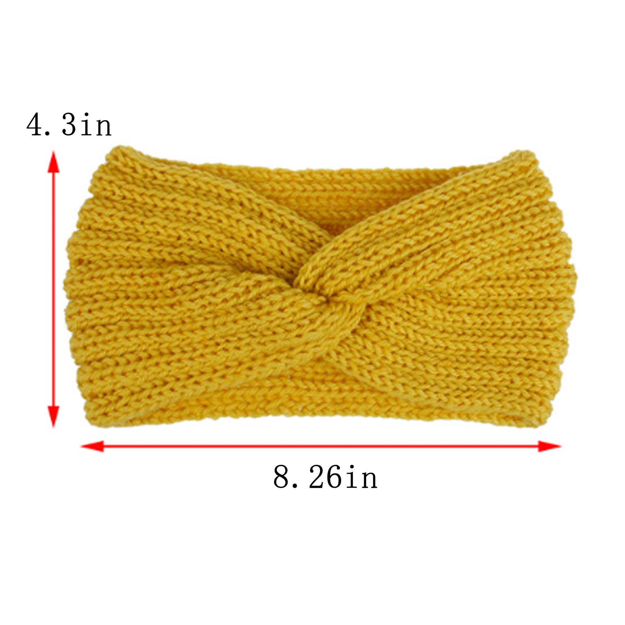 Braided Chunky Knit Headbands for Winter Ear Warmth 3
