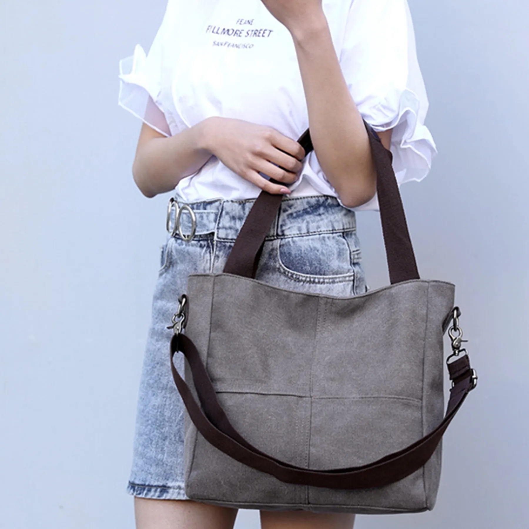 Small Canvas Travel Tote BagTravel, custom tote bag with logo imprint 2