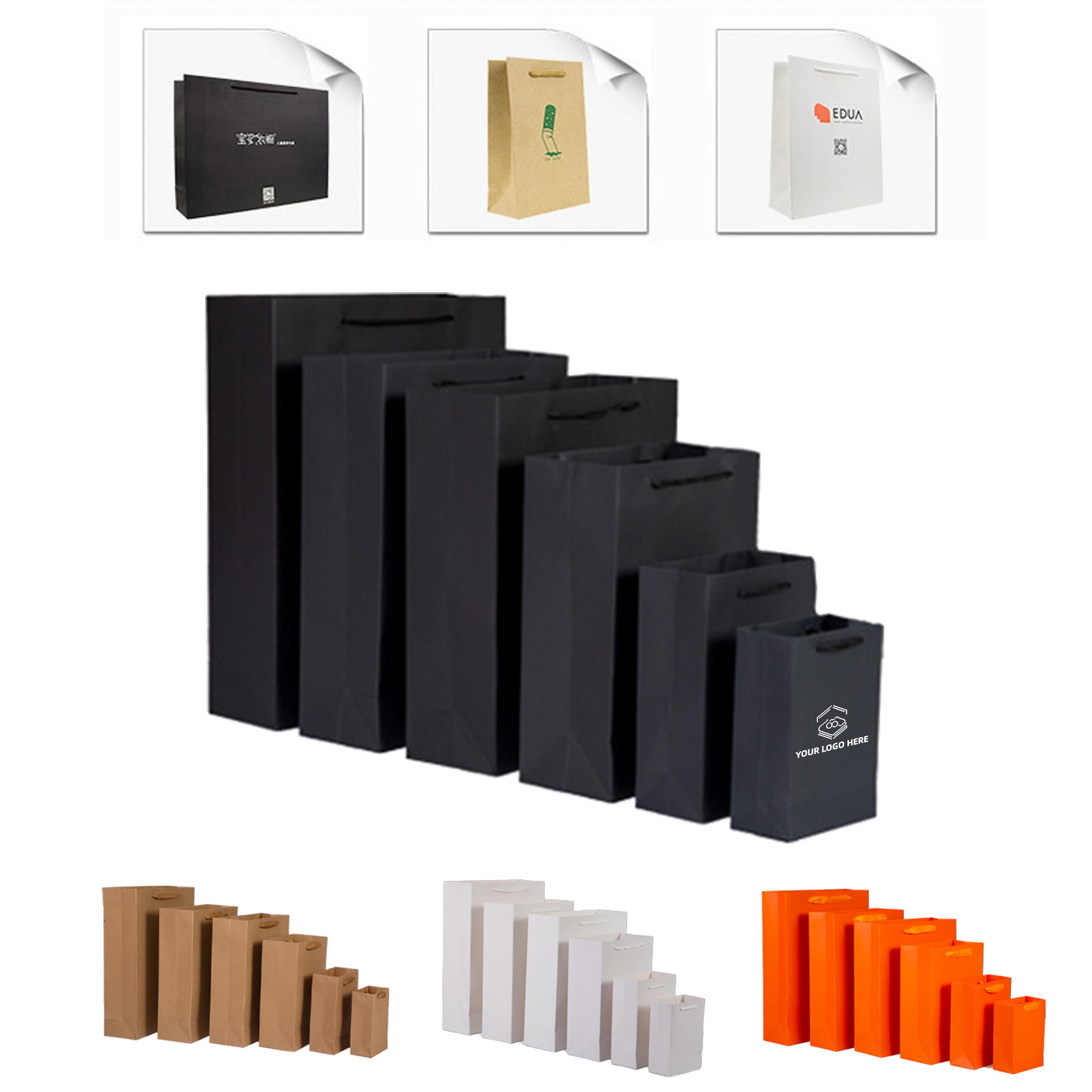 Premium Wide Handle Kraft Paper Tote 2