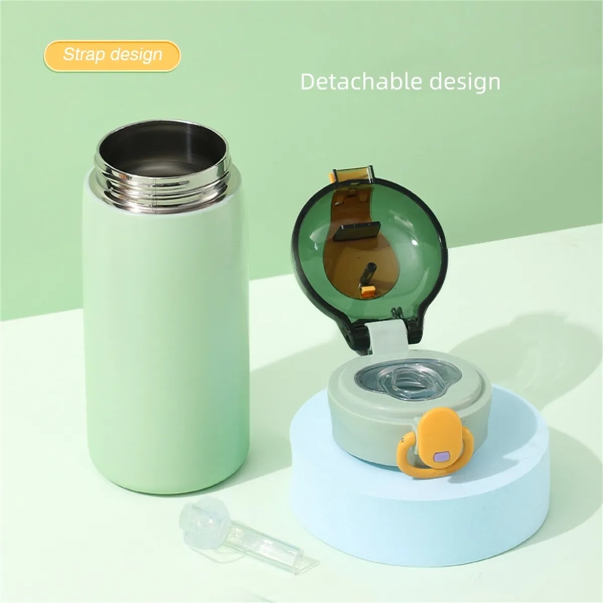 Kids Stainless Steel Insulated Water Bottle with Straw 4