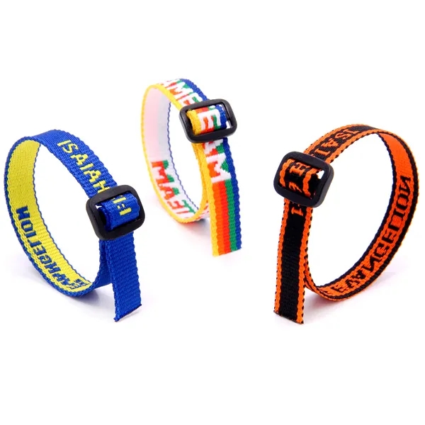 Custom Woven Fabric Wristbands for Events 2