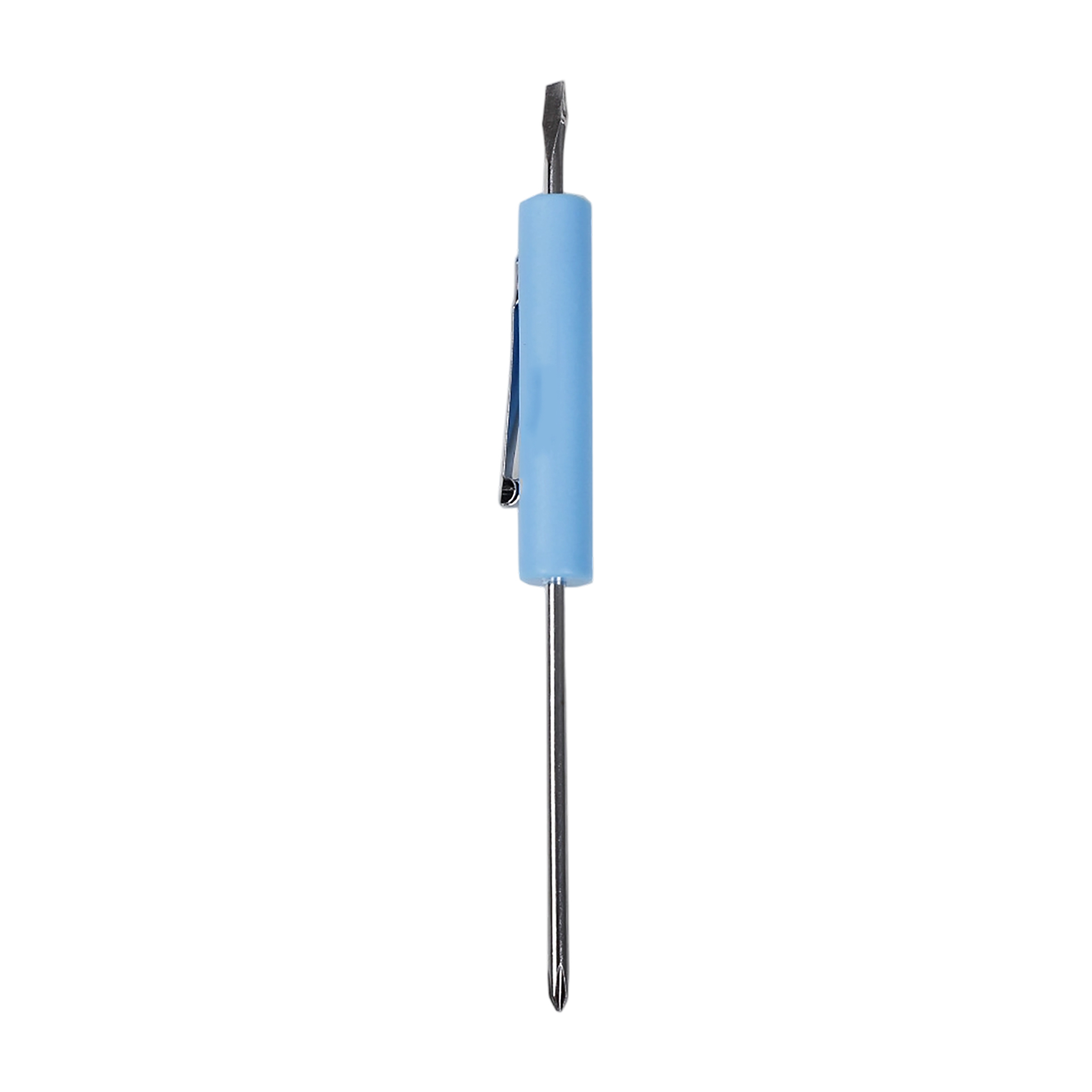 Reversible Pocket Screwdriver Flat Tip And Phillips Tip 5.2" By 0.5" 4