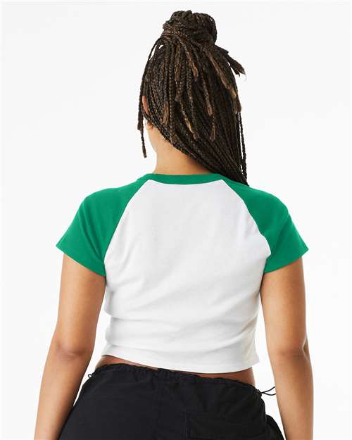 Women's Micro Rib Raglan Baby Tee - 1201 28