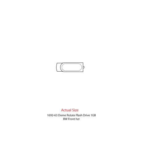 Domeable Rotate Flash Drive 1GB 4