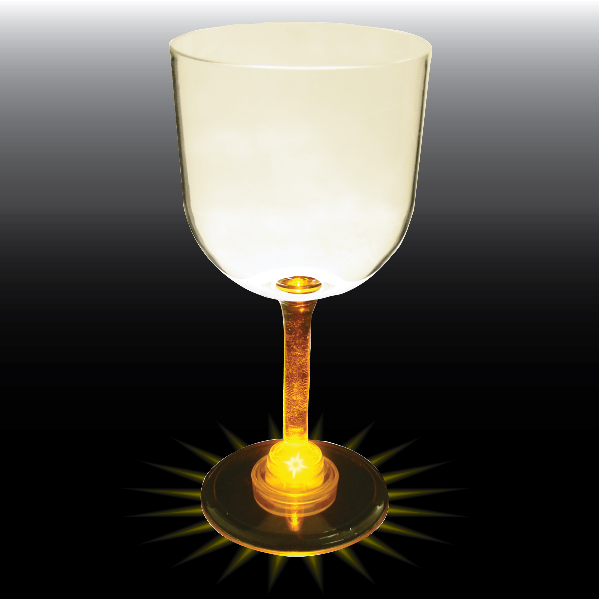 14oz Light Up Standard Stem Plastic Wine Goblet 8