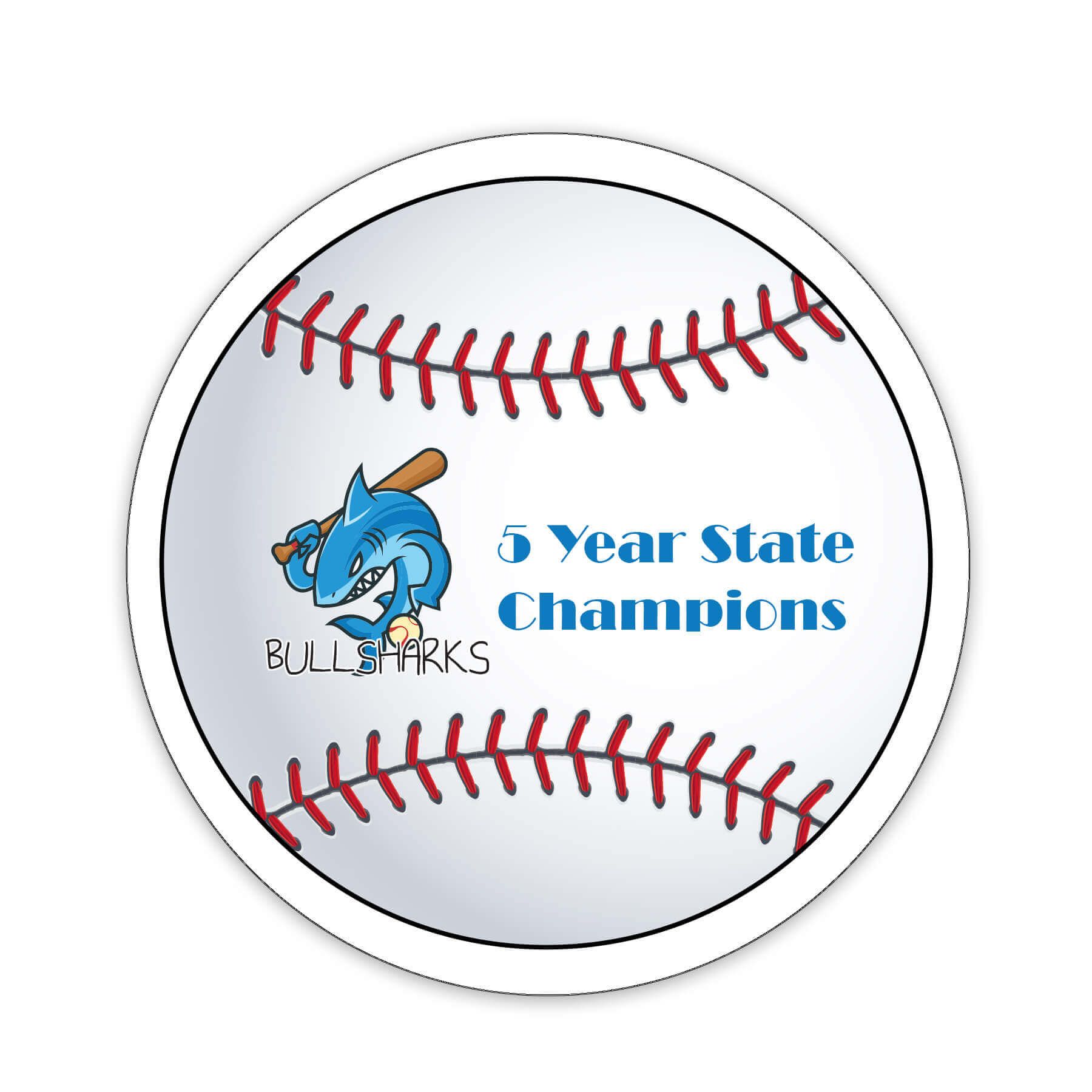 Baseball Shaped NoteKeeper™ Magnet 20 Mil 1