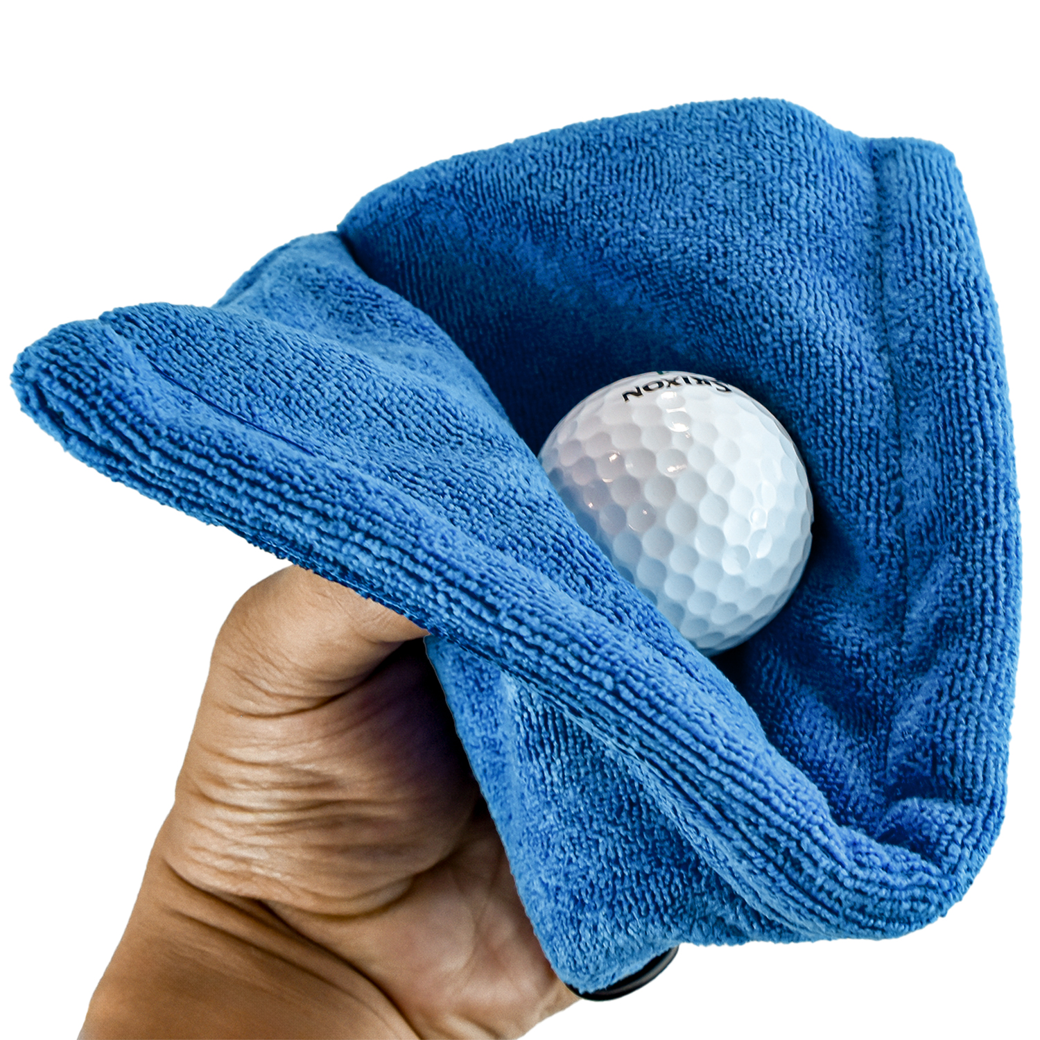 TiTUS® Microfiber Golf Ball Towel with Carabiner Clip 3