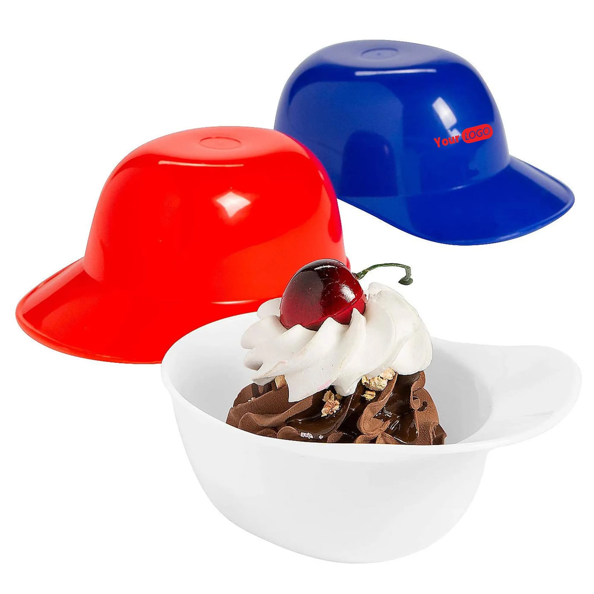 Baseball Shape Plastic Ice Cream Bowl 2