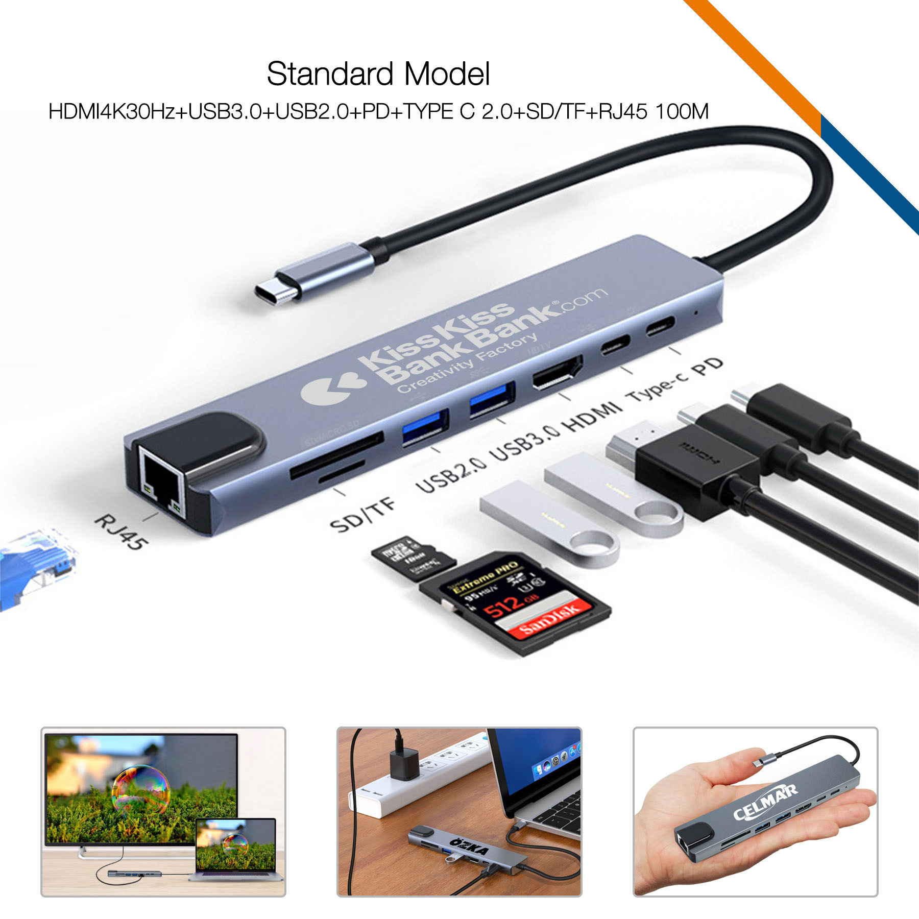 Tiedy 8in1 USB Hub 6