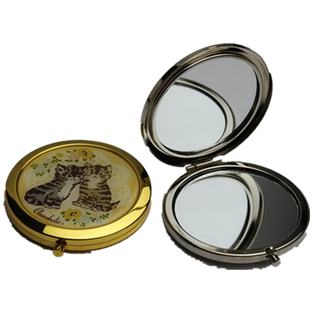 Double Sided Circle Compact Mirror 6