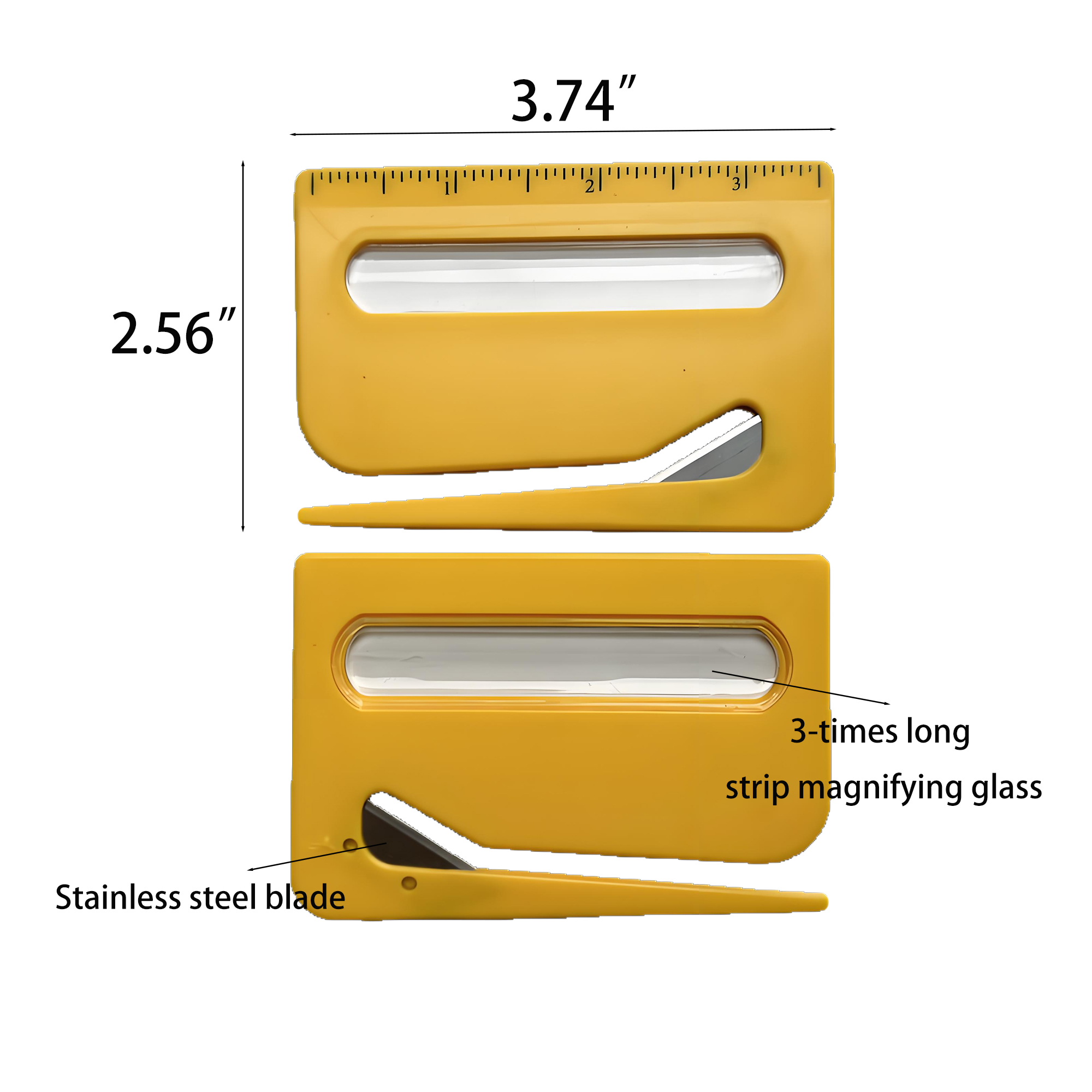 Compact Mail Cutter Featuring Scale And Magnifier 3