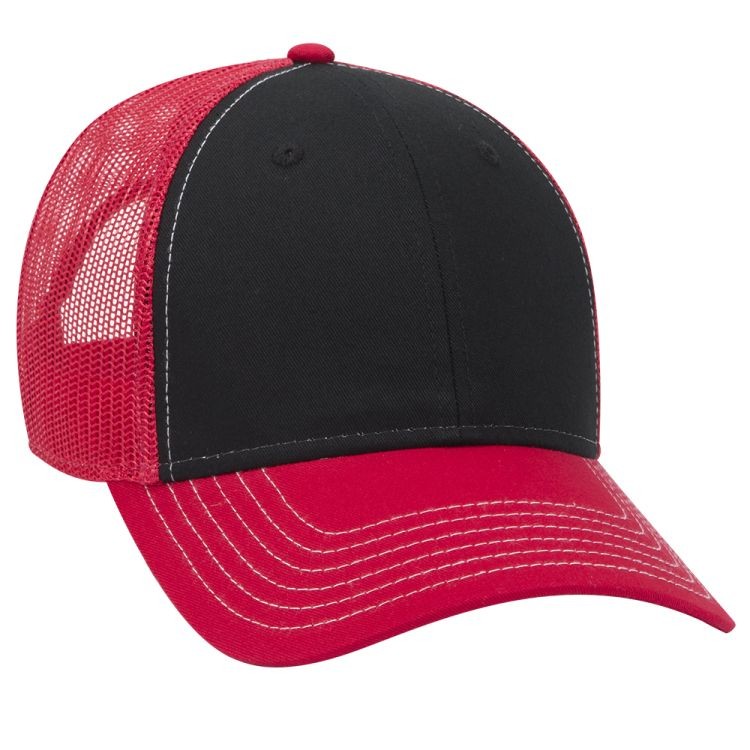 OTTO CAP® 6 Panel Low Profile Mesh Back Trucker Hat 41