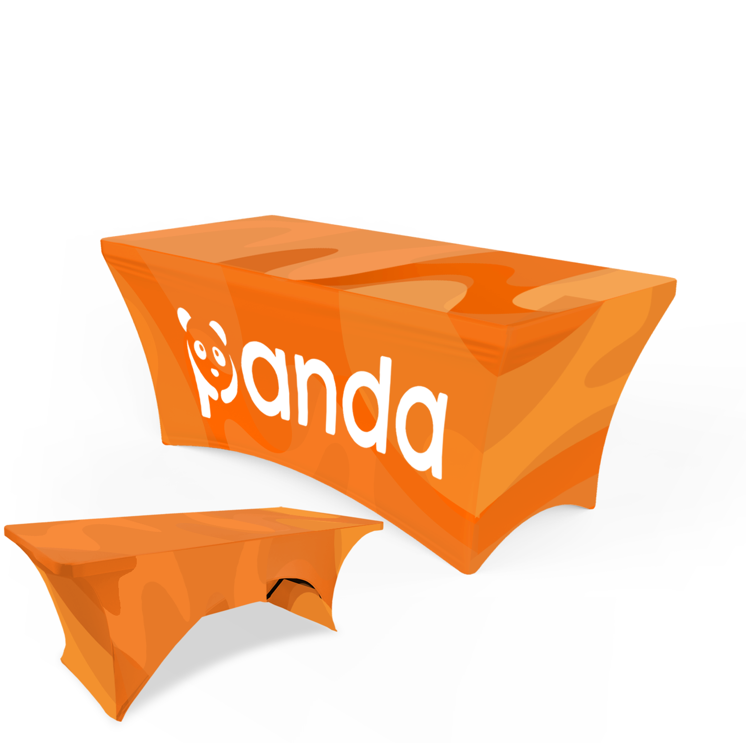 8' Spandex Stretch Table Cover (3-Sided)