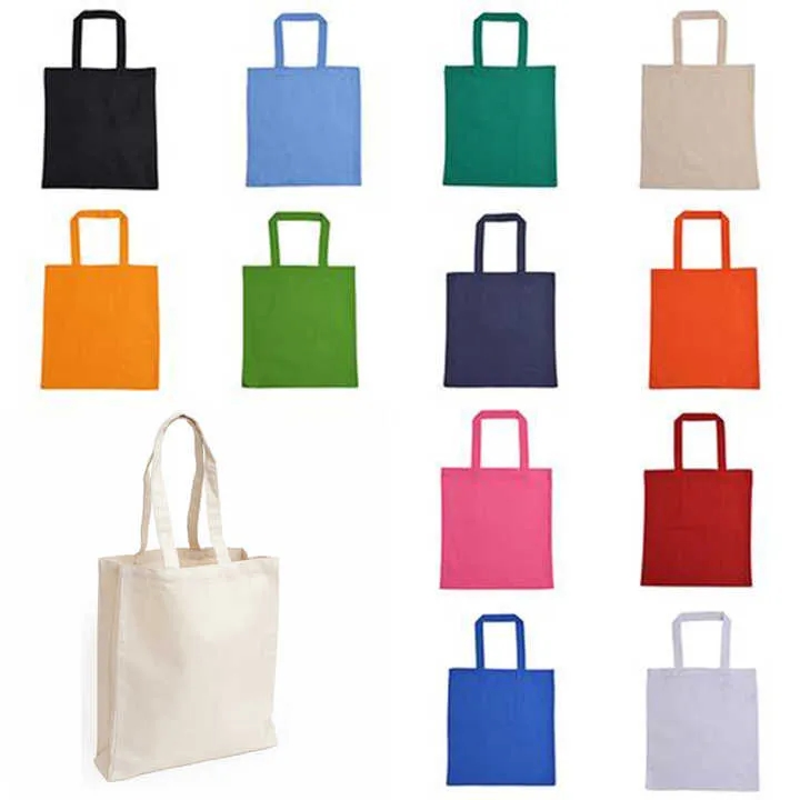 12 oz Cotton Canvas Reusable Tote Bags 6