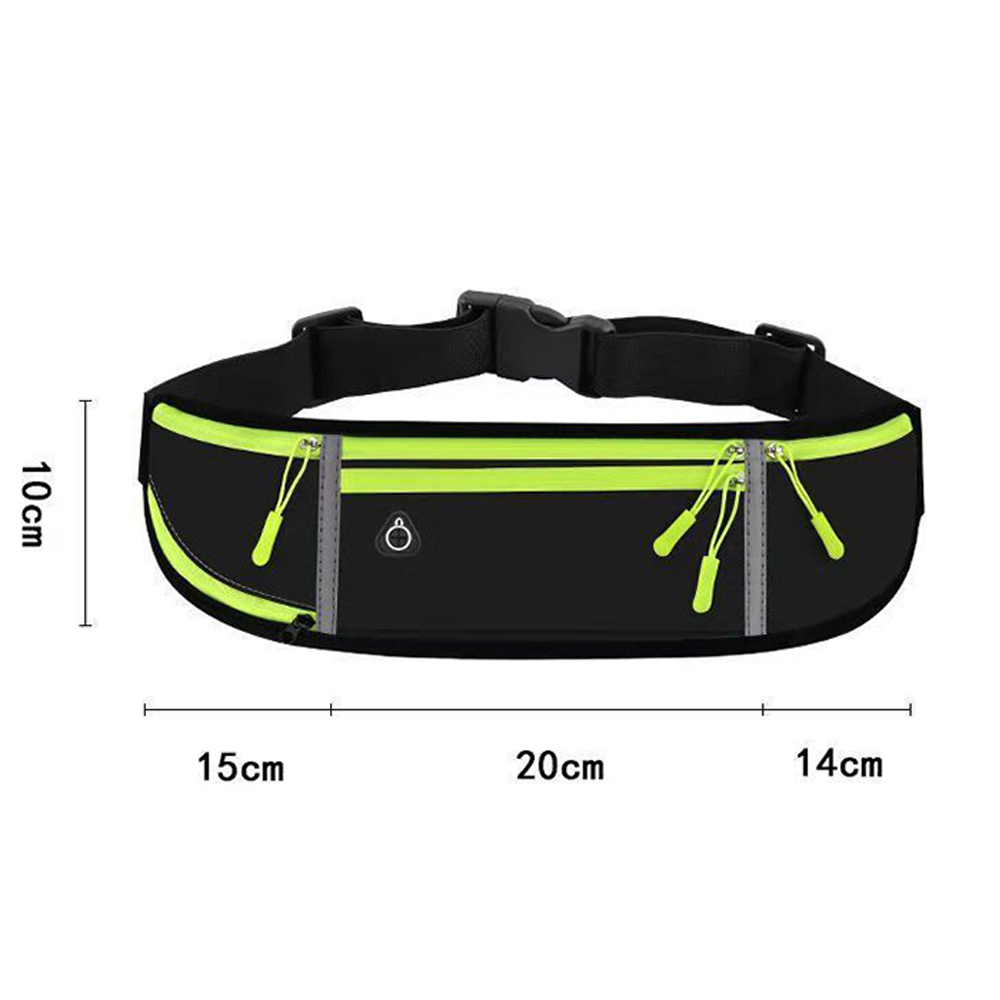Multifunctional outdoor sports upgraded nylon fanny pack waist bag with water bottle pocket 2