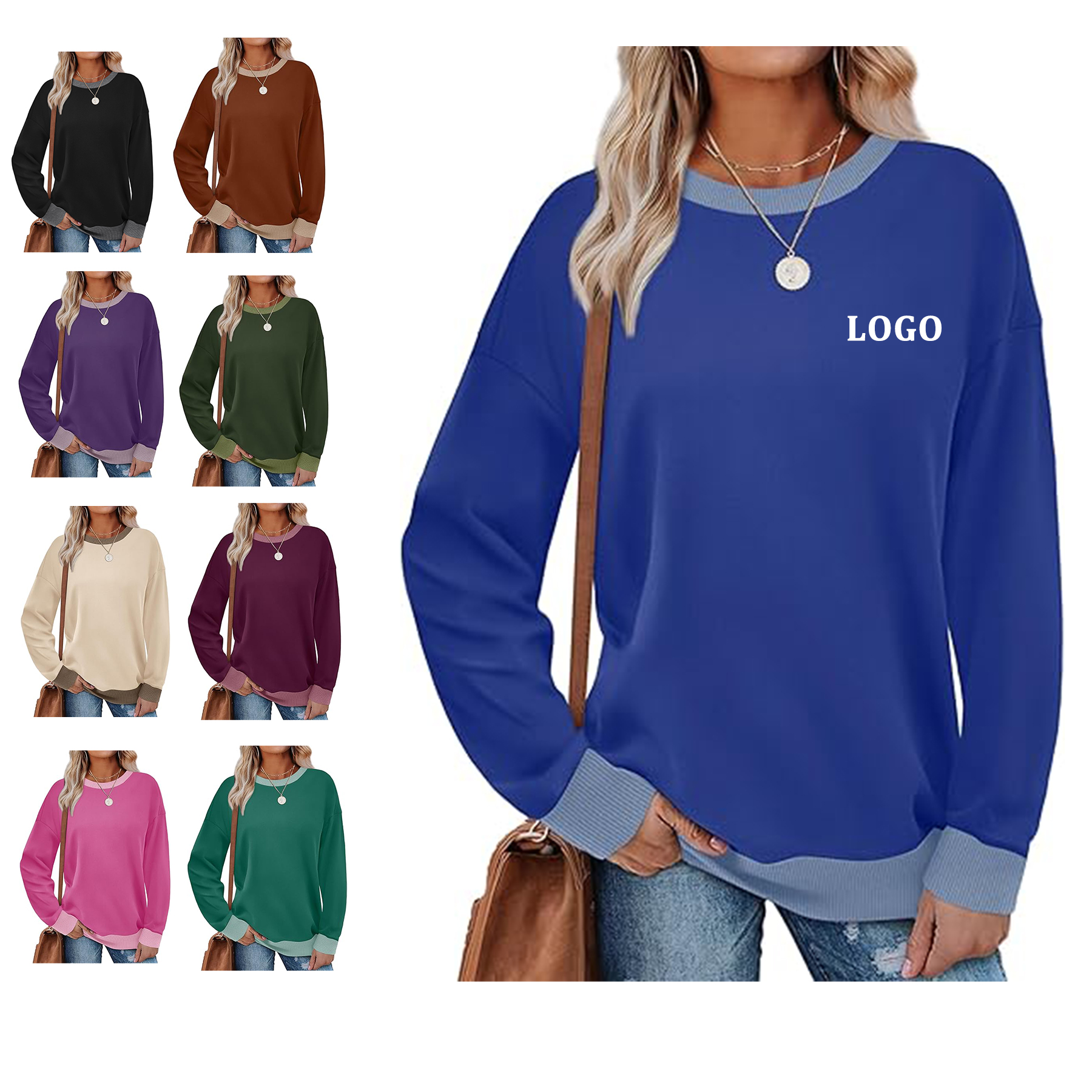Women Crewneck Long Sleeve 2