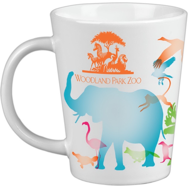 12 Oz. Short Latt Mug w/C Shaped Handle
